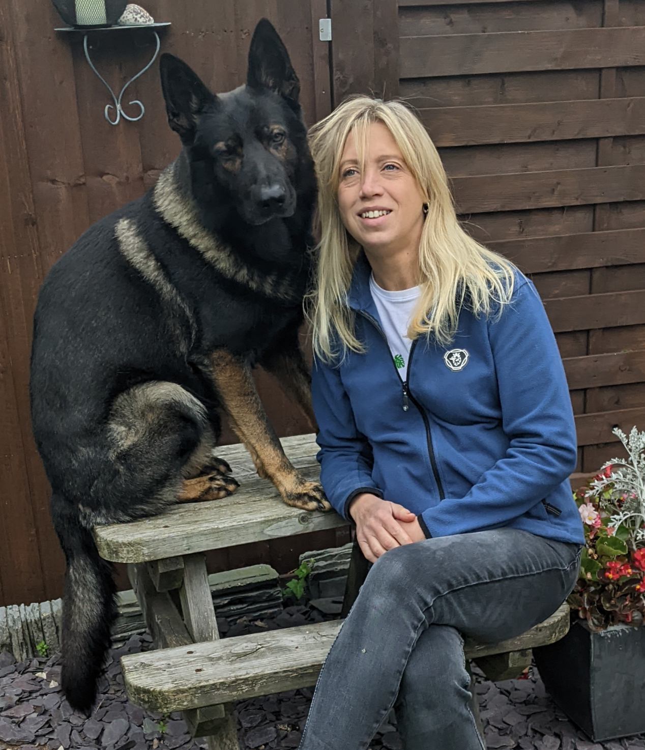 Marie Butler with Bodie